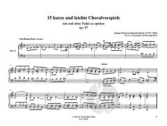 15 kurze und leichte Choralvorspiele 