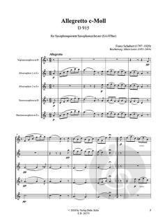 Allegretto c-Moll D 915 
