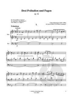 Drei Präludien und Fugen op. 16 