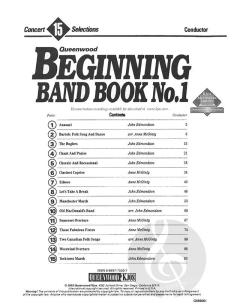Beginning Band Book #1 (Conductor Score And CD) (John Edmondson) 