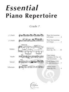 Essential Piano Repertoire: Grade 7 