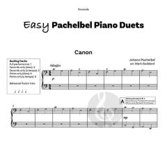 Easy Pachelbel Piano Duets 