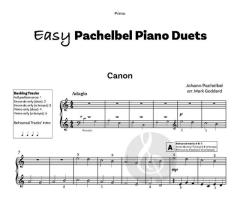Easy Pachelbel Piano Duets 