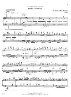 Piano Variations von Daron Aric Hagen 
