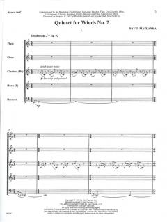 Quintet for Winds No. 2 (David Maslanka) 