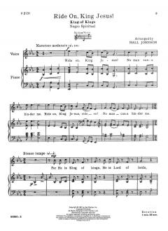 Ride on King Jesus von Hall Johnson 
