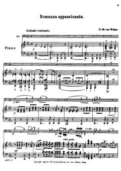 Romanza Appassionata von Carl Maria von Weber 