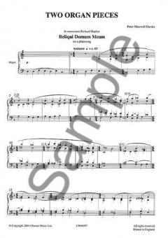 2 Organ Pieces von Peter Maxwell Davies 