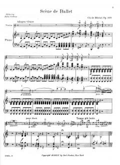 Scène de Ballet Op. 100 von Charles-Auguste de Beriot 