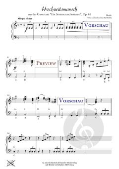 Hochzeitsmarsch op. 61 von Felix Mendelssohn Bartholdy 