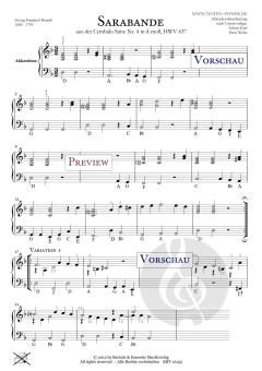 Sarabande - HWV 437 von Georg Friedrich Händel 