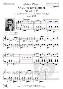 Komm in die Gondel aus: 'Eine Nacht in Venedig'  von Johann Strauß 