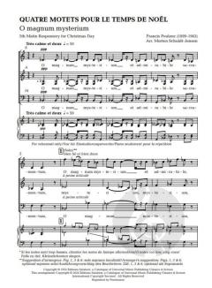 4 Motets pour le temps de Noël von Francis Poulenc 
