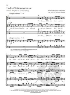 4 Motets pour le temps de Noël von Francis Poulenc 