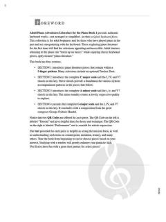 Adult Piano Adventures Literature for Piano 1 von Nancy Faber 