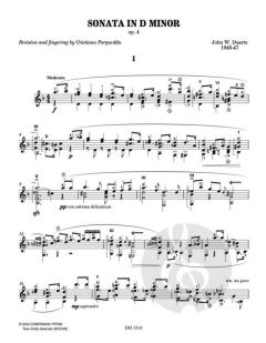 Sonate d-Moll von John William Duarte 