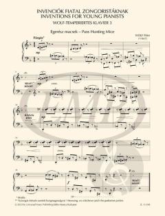 Inventions for Young Pianists von Wolf Peter 