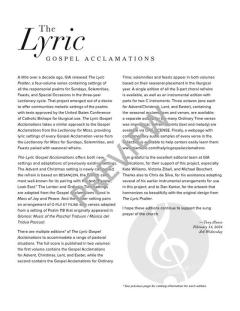 The Lyric Gospel Acclamations - Ordinary Time von Tony Alonso 