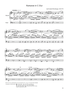 Kleinere Orgelwerke ohne Opuszahl in Auswahl von Joseph Gabriel Rheinberger (Download) 