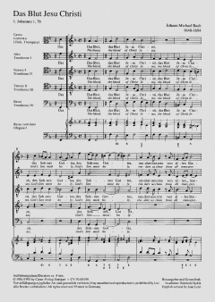 Das Blut Jesu Christi von Johann Michael Bach (Download) 