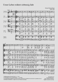 Unser Leben währet siebenzig Jahr (Johann Michael Bach) 