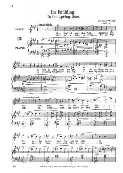 52 Songs On Poems By Mörike Vol. 2 High Voice von Hugo Wolf 