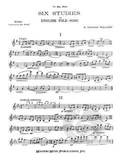 6 Studies in English Folk Song von Ralph Vaughan Williams 