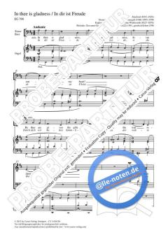 In thee is gladness (In dir ist Freude) D-Dur (Giovanni Giacomo Gastoldi) 