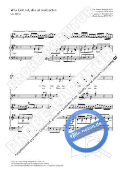 Was Gott tut, das ist wohlgetan G-Dur BWV 75, 7 von Johann Sebastian Bach (Download) 