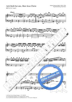 Ach bleib bei uns, Herr Jesu Christ BWV 6, 3 und 6 von Johann Sebastian Bach (Download) 