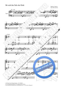 Ihr seid das Salz der Erde a-Moll von Matthias E. Becker (Download) 