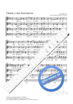 I heard a voice from heaven g-Moll (Thomas Tomkins) 