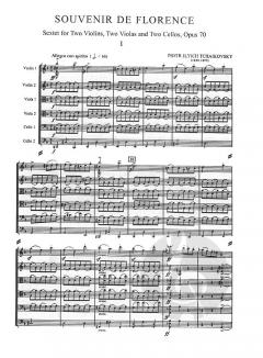Souvenir de Florence, Op. 70 von Pjotr Iljitsch Tschaikowski 