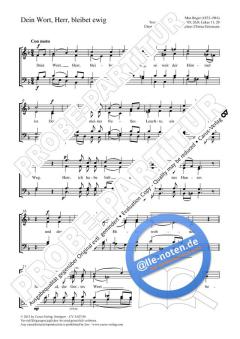 Dein Wort, Herr, bleibet ewig (Max Reger) 