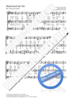 Macht hoch die Tür G-Dur , 1 (1899) von Max Reger (Download) 