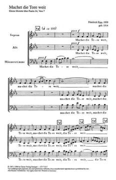 Machet die Tore weit von Friedrich Zipp (Download) 