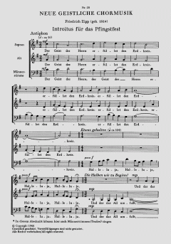 Introitus für das Pfingstfest von Friedrich Zipp (Download) 
