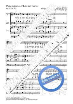 Praise To The Lord von Charles Villiers Stanford (Download) 