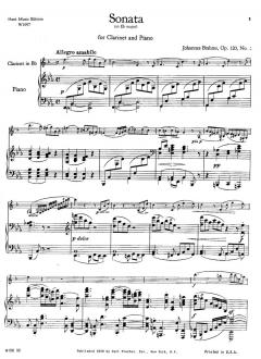 Sonata in E-Flat Major Op.120 No. 2 von Johannes Brahms 