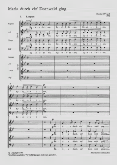 Maria durch ein Dornwald ging op. 57 (Eberhard Wenzel) 