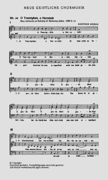 O Traurigkeit, o Herzeleid (Günther Marks) 