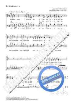 Ez Karácsony F-Dur von Ferenc Farkas (Download) 