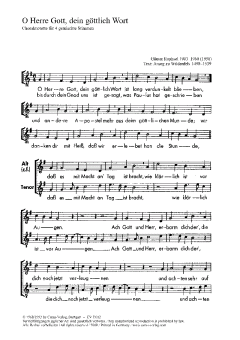 O Herre Gott, dein göttlich Wort von Günter Raphael (Download) 