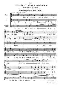 O Hoherpriester Jesu Christ (Herbert Peter) 