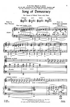 Song Of Democracy (Howard Hanson) 