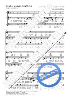 Gelobet seist du, Jesu Christ G-Dur von Melchior Schaerer (Download) 