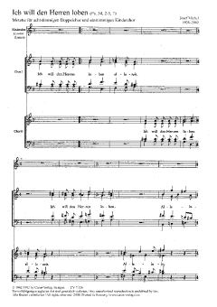 Ich will den Herrn loben allezeit von Josef Michel (Download) 