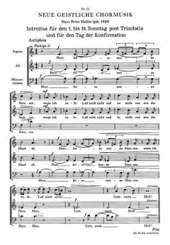 Herr, höre meine Stimme, wenn ich ruf von Hans Peter Haller (Download) 