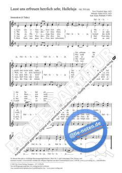 Lasst uns erfreuen herzlich sehr, Halleluja C-Dur von Klaus Wallrath (Download) 