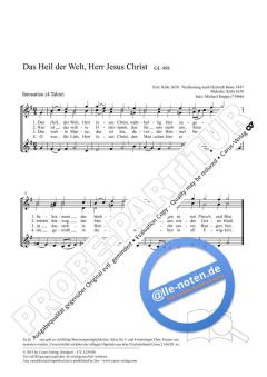 Das Heil der Welt, Herr Jesus Christ (Michael Hoppe) 